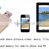 Gold Metal Material 8gb 16gb 32gb 64gb OTG 2.0 USB Flash Drive Memory Phone U Disk thumbnail-5