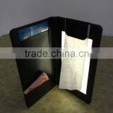 Restaurant Led Check Presenter Leather Cover Acrylic Sign Holder Led