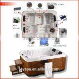 Free Standing Large Whirlpool Spa for Family Use Home Spa Hot Tub JY8013 thumbnail-2