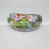 Rectangular Tin Box With Beautiful Picture for Glass