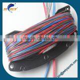 100% Uhmwpe Fiber 4 Line(1red in 400kg,1blue in 400kg,2gray in 400kg) x 25m Kitesufing Line Set End Looped thumbnail-4
