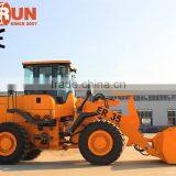 Everun Brand ER35 Front End Wheel Loader With Wooden Forks/ Grass Forks/ Pallet Forks thumbnail-5
