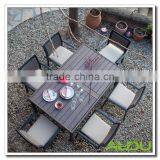Philadelphia Patio Outdoor Garden Rattan Dining Set thumbnail-6