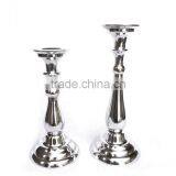 Aluminum Metal Tall Pillar Holder Candle Holder Set thumbnail-1