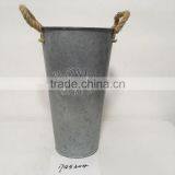 Display 5 Gallon Antique Home Decorative Tin Zinc Galvanized Flower Buckets Tall thumbnail-5