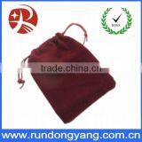 Custom Fashionable Velvet Cell Phone Drawstring Bag