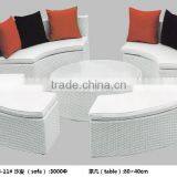 white PE rattan outdoor sofa set for wedding party events LQ-A611