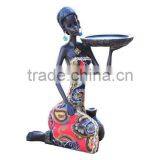 Table Decoration Resin Fabric African Lady Candle Holder Souvenir thumbnail-1