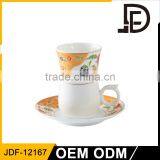 Drinkware Wholesale Bulk Items 12pcs Cup and Saucer, Ceramic Cup and Saucer