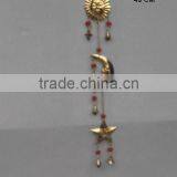 Brass Polished Sun Moon and Star Wind Chimes thumbnail-1