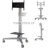Mobile TV Trolley Cart With Basket and Shelf NEW 2017 thumbnail-1