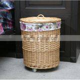 Cheap Round Willow Woven Laundry Hamper thumbnail-4