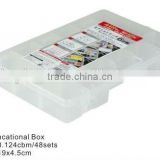 plastic general tool box with compartments