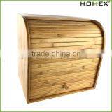 Bamboo Large Storage Box for Bread/ Bread Box Homex-BSCI thumbnail-1