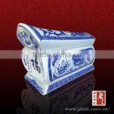 Chinese Style High Quality Blue and White Funeral Ash Urn for Old Man thumbnail-1