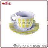 Buy Bulk in China Cheap Custom Melamine Small Tea Cup and Saucer Set thumbnail-1