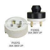 3pin 30A Male and Female Porcelain Socket and Plug thumbnail-2