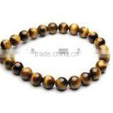 8mm Round Tiger Eye Stone Bracelet Price thumbnail-1