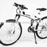 26'' Folding Electric Mountain Bicycle 36v 250w With Dual Suspension thumbnail-2