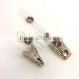 Badge Clip With PVC Tab, Stamping Steel Metal Badge Clip With Vinyal Tab, thumbnail-3