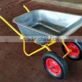 China Wholesale Construction Wheelbarrow Two Wheels Wheelbarrow thumbnail-1