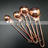 Stainless Steel Measuring Spoon Set of 4pcs - Golden thumbnail-3