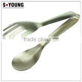 39050 Stainless Steel Kitchen Tongs BBQ Grill Food Salad Tongs Fork Tongs thumbnail-2