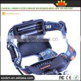 Multipurpose RJ-5000 XM-L2 Led Headlamp 1800Lm 4 Mode Ultra Brigh Rechargeable Led Headlamp thumbnail-6