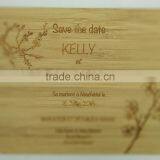 Wooden Laser Wedding Card Save the Date /invitation Card thumbnail-1