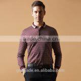 Mens Long Sleeve Polo Shirts OEM 100% Cotton Classic Collar Polo t Shirt for Men thumbnail-1