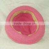 Pink Children Straw Hat, Sun Hat for Sale thumbnail-2