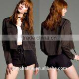 OEM Service Newest Cropped Cheap Varsity Jacket Made in China thumbnail-6