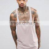 Cheapest High Quality New Design Summer Cool Custom Pink Gym Wear Comfortable 100% Cotton Fashion Men's Sport Burnout Tank Tops thumbnail-1