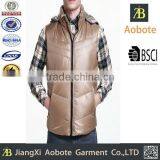 2015 Wholesale Man's Spring Thin Short Down Vest thumbnail-1