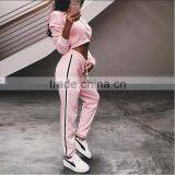 Latest Fashion Clothing Streetwear Sportswear Plain Hoodies Long Pants 2 Piece Set Tracksuit thumbnail-6