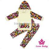 Valentine's Day Kids Ourfits Red Heart Printed Outfit Chiffon Ruffle Girls Dress 6years Kids Valentine's Day Kids Ourfits thumbnail-6