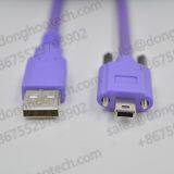USB2.0 Mini USB 5Pin Short Cable Assemblies With Gold Plated USB Connector
