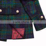 ELPA 2016 Kid's Coats Latest Design Plaid Luxury Wool Coat for Winter thumbnail-4