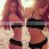 M744 D.Y Fashion 2016 Ladies Lace Halter Split Bikini Swimwear Beachwear thumbnail-2