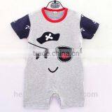 Baby Jumpsuit Print Cartoon Animal Summer Short Sleeve Romper Set thumbnail-4