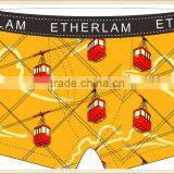 Red Cable CarDigtal Pirnt 88% Polyester 12% Spandex Custom Logo With Factory Prices Man Boxers