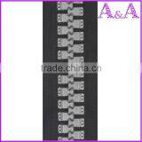 5# Colored Plastic Zipper for Cloth With Orange Teeth and Orange Tape O/E A/L thumbnail-3
