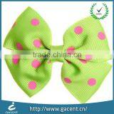 Silk Screen Printing New Charming Satin Ribbon Bow With Polka Dots thumbnail-1