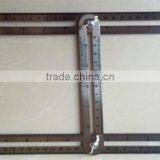 New Multi Angle Stainless Steel Ruler Measures All Angles Angle-izer Template Tools thumbnail-3