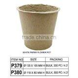 P379~P380 DEMONSTRATION WHITE PAPER FLOWER POT thumbnail-1