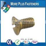 Made in Taiwan ISO 2010 Slotted Raised Countersunk Oval Head Machine Screw DIN 964 thumbnail-2