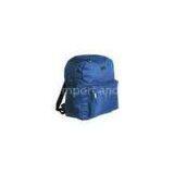Bule 600D Polyester Heat Transfer Travelling Backpacks With Front Zipper Pocket