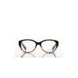 Leopard Print Round PC Polycarbonate Eyeglass Frames For Women , Purple / Yellow