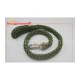 Hunter Green Cord Nylon Braided Rope Pet Leash For Middle Large Dogs Walking Outdoor