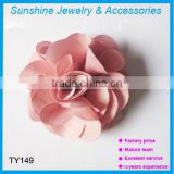 Solid color fabric flower girl hair accessories flower wholesale